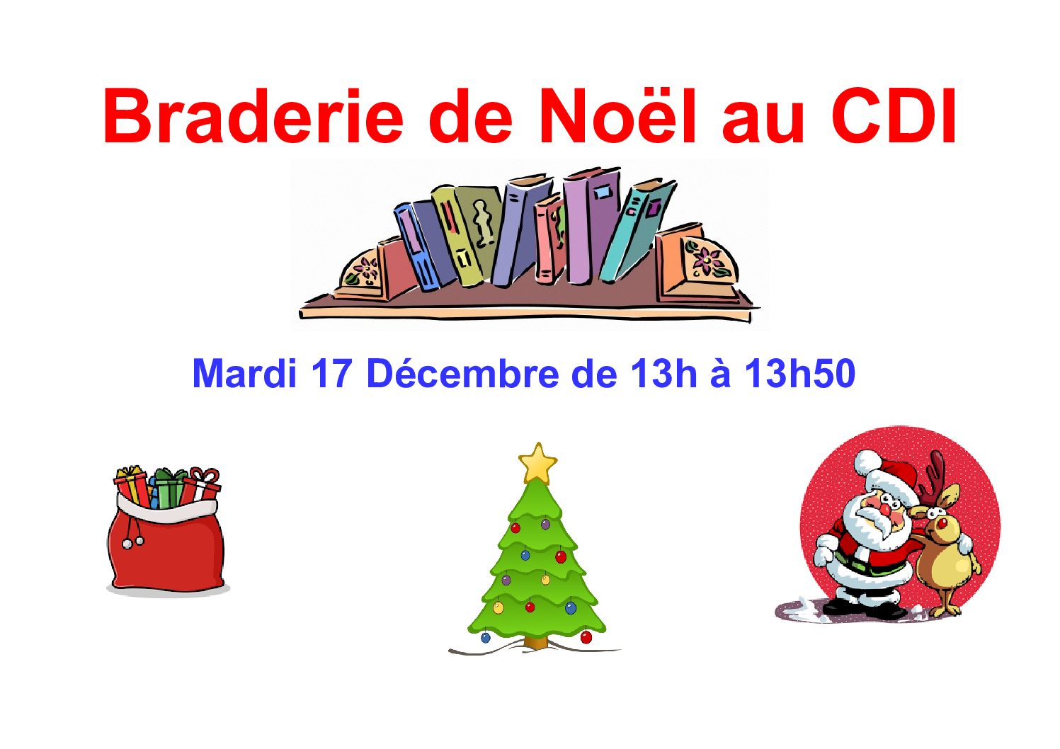 Braderie de Noël au CDI